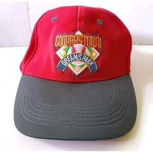 Cooperstown Dreams Park Hat Adult Red Authentic Adjustable Baseball Cap